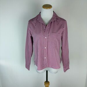 Frank & Eileen SILVIO Untuckable Button-Up Shirt Pink Size XS